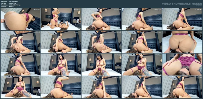 Suffer Under My Giant Ass By Megan Big Butt Full Clip - FACE SITTING EXTREME BOYS MF - MP4