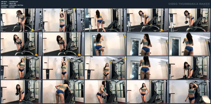 Agatha Scolds The Gym Perv - FEMDOM PUPPY PLAY - MP4