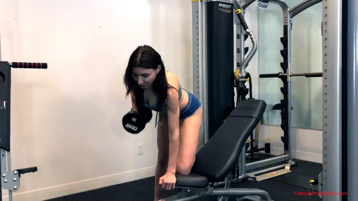 Agatha Scolds The Gym Perv - FEMDOM PUPPY PLAY - MP4