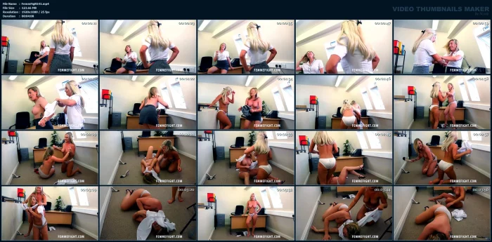Louise Jones VS Jodie Ellen - FEMMEFIGHT - MP4