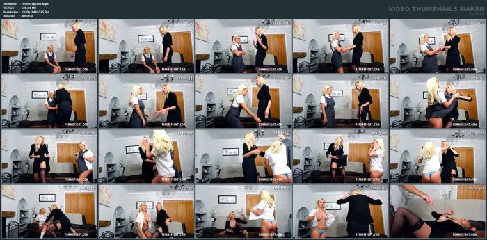 Louise Jones VS Poppy - FEMMEFIGHT - MP4