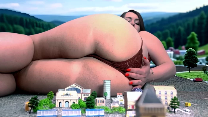 The Giantesss Revenge In City Sfx Insertion Farting Close Ups - GIANTESS GODDESS ALENA - MP4