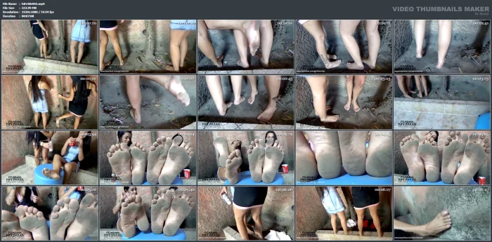 Dirty Feet POVGirls By Stefany And Friend - GIRLSFETISHBR / GIRLS FETISH BRAZIL - MP4