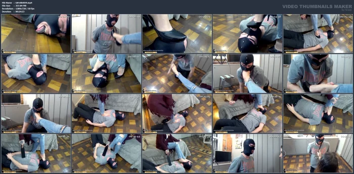 Domination Discipline Face Spanking And Shoe And Foot Worship By Mistress Redhead - GIRLSFETISHBR / GIRLS FETISH BRAZIL - MP4