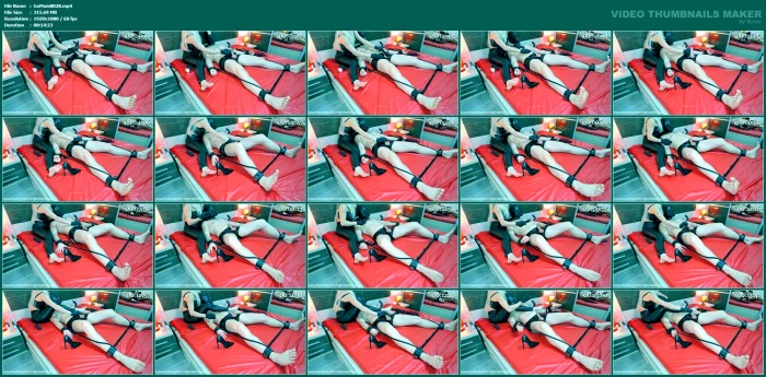 Bound, Gagged And Edged - Hot Cream And Medical Gloves Take Control - GODDESS MAISHA / HIGHHEELSDIVAX - MP4