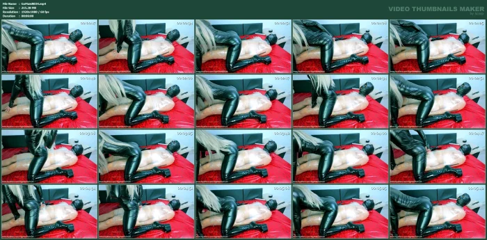 Catwoman’s Leather Tease - Dry Humping My Mummified Slave To The Edge - GODDESS MAISHA / HIGHHEELSDIVAX - MP4