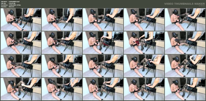Jerk Off Under My Spiked Heels And Obey Your Leather Goddess - GODDESS MAISHA / HIGHHEELSDIVAX - MP4