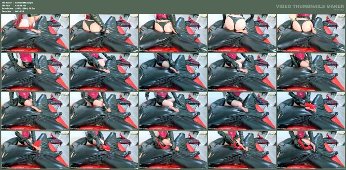 Leather Body Bag Torment - Teased, Edged And Ruined On My Heel - GODDESS MAISHA / HIGHHEELSDIVAX - MP4