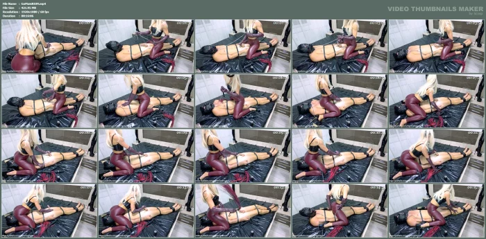 Leather Domination - Bound, Gagged And Denied - Intense Edging & Worship - GODDESS MAISHA / HIGHHEELSDIVAX - MP4