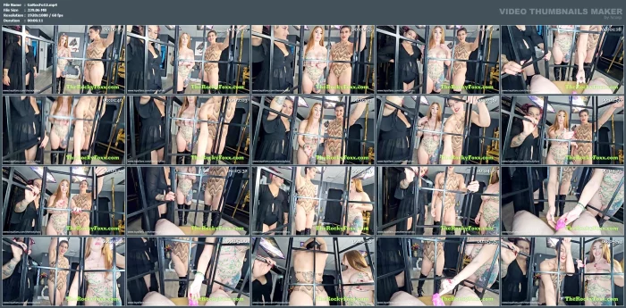 Cage Within A Cage, Teasing Inception - GODDESS ROCKY FOXX - MP4