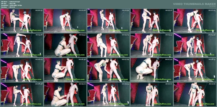 I'll Paint Your Balls Red Like A Valentines Day Card Using Clamps And Kicking And Slapping Your Balls - GODDESS ROCKY FOXX - MP4
