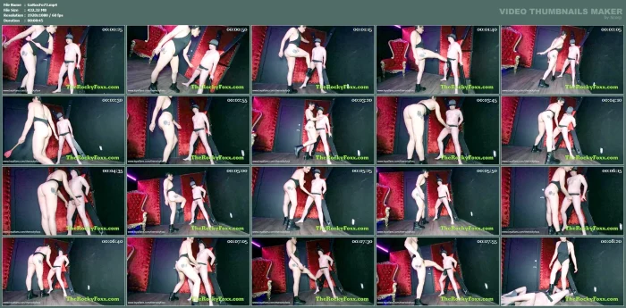 Valentines Day Paddle Pain Slut Gets Kicked And Kneed In His Balls Until He Drops - GODDESS ROCKY FOXX - MP4
