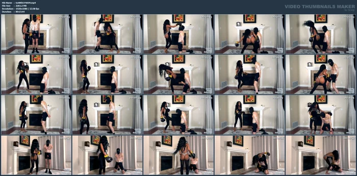 Brutal Ballbusting Boxing - GODDESS WILDE - BALLS4PLAY - MP4