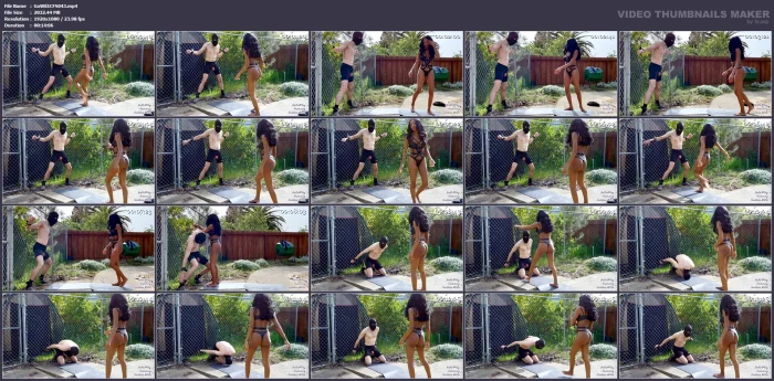 Chained Backyard Slave - GODDESS WILDE - BALLS4PLAY - MP4