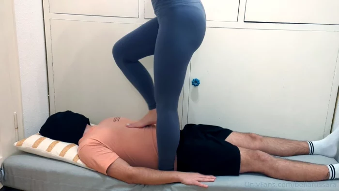 Destroying Your Small Balls And Rub Your Little Cock With My Perfect Goddess Soles - GODDESS BELLAFUSSARA - MP4