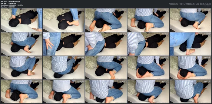 Full Weight Jeans Sitting There Is No Space For Air To Breath - GODDESS BELLAFUSSARA - MP4