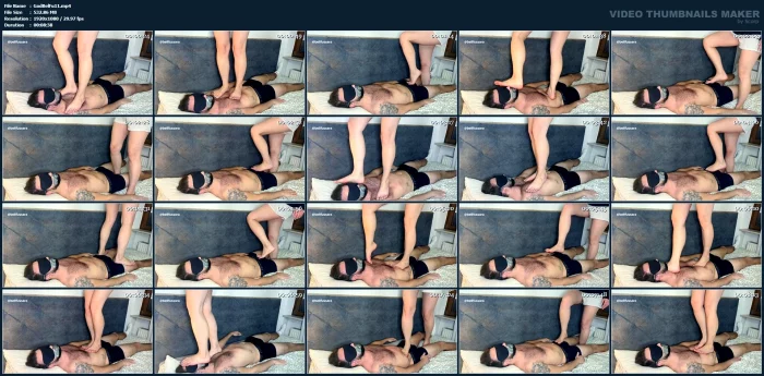 Full Weight Trample - I Destroy His Entire Body With My Beautiful Feet - GODDESS BELLAFUSSARA - MP4