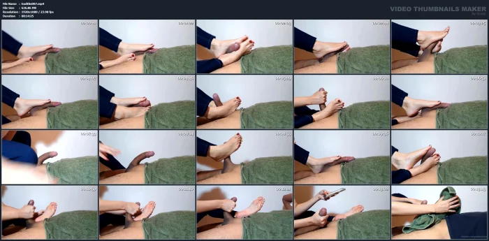 A Full Footjob Video For You Guys Who Love It So Much! - GODDESS ELISA - MP4