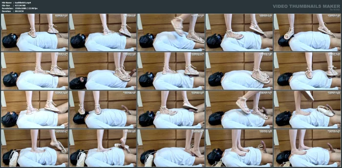 Crushing His Cock With My Sandal - GODDESS ELISA - MP4