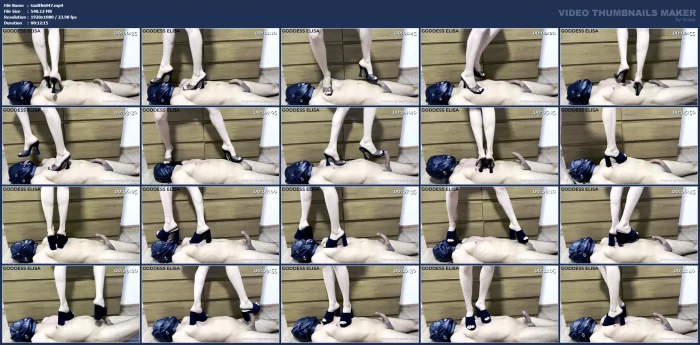 First Time I Use Them To Step Completely On My Slave - GODDESS ELISA - MP4