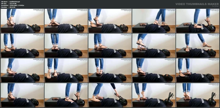 I Loved This Shoes So Much That I Recorded A Video Again With It Using My Slave In The Cockbox - GODDESS ELISA - MP4