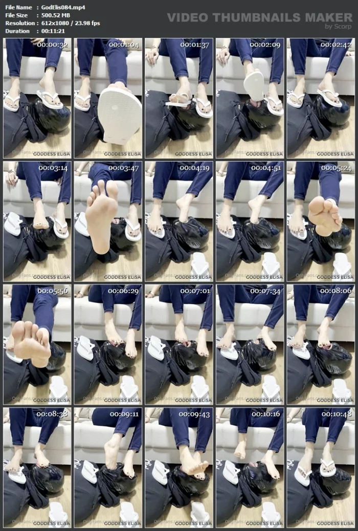 I Need To Clean My New Flip Flops - GODDESS ELISA - MP4