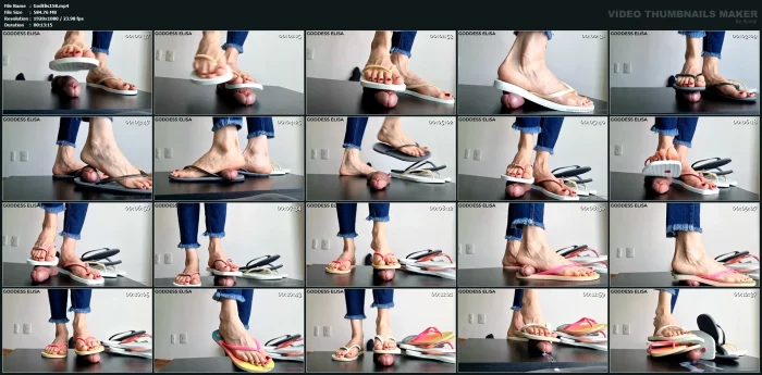 Slave's POV- I Know It's Unfair, But It's Always Two Feet Against Just One Cock - GODDESS ELISA - MP4