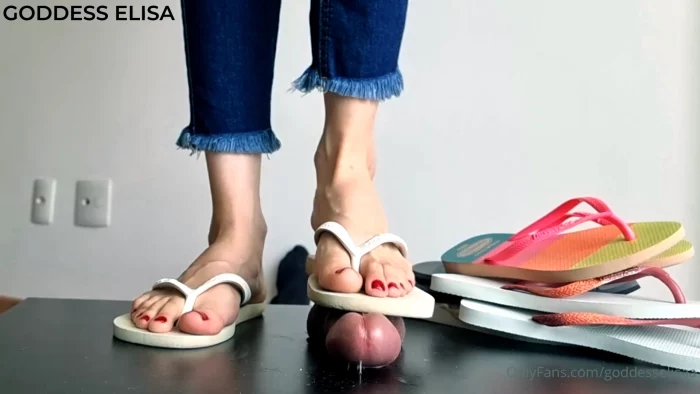Slave's POV- I Know It's Unfair, But It's Always Two Feet Against Just One Cock - GODDESS ELISA - MP4