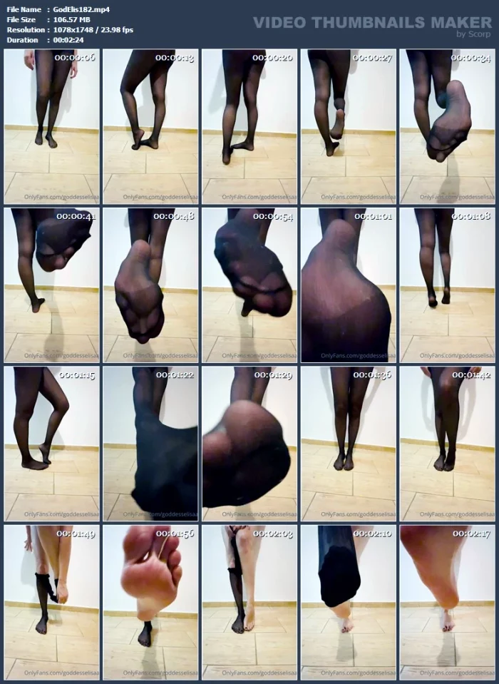 What Do You Prefer Nylons Or Barefeet? - GODDESS ELISA - MP4