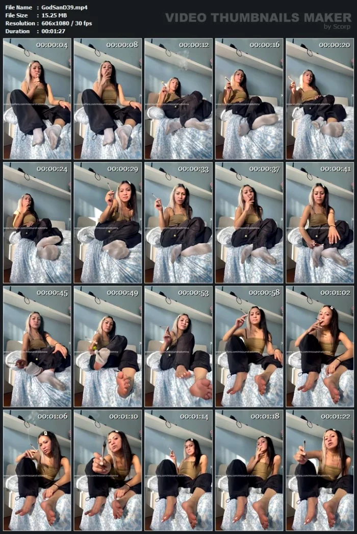 Sniff My Socks Feet Or Eat Ashes? - GODDESS SANDRA D FINDOM FEMDOM - MP4