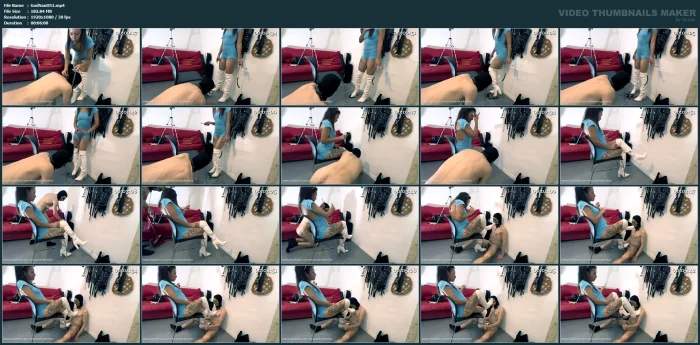 White Boots Worship - GODDESS SANDRA D FINDOM FEMDOM - MP4