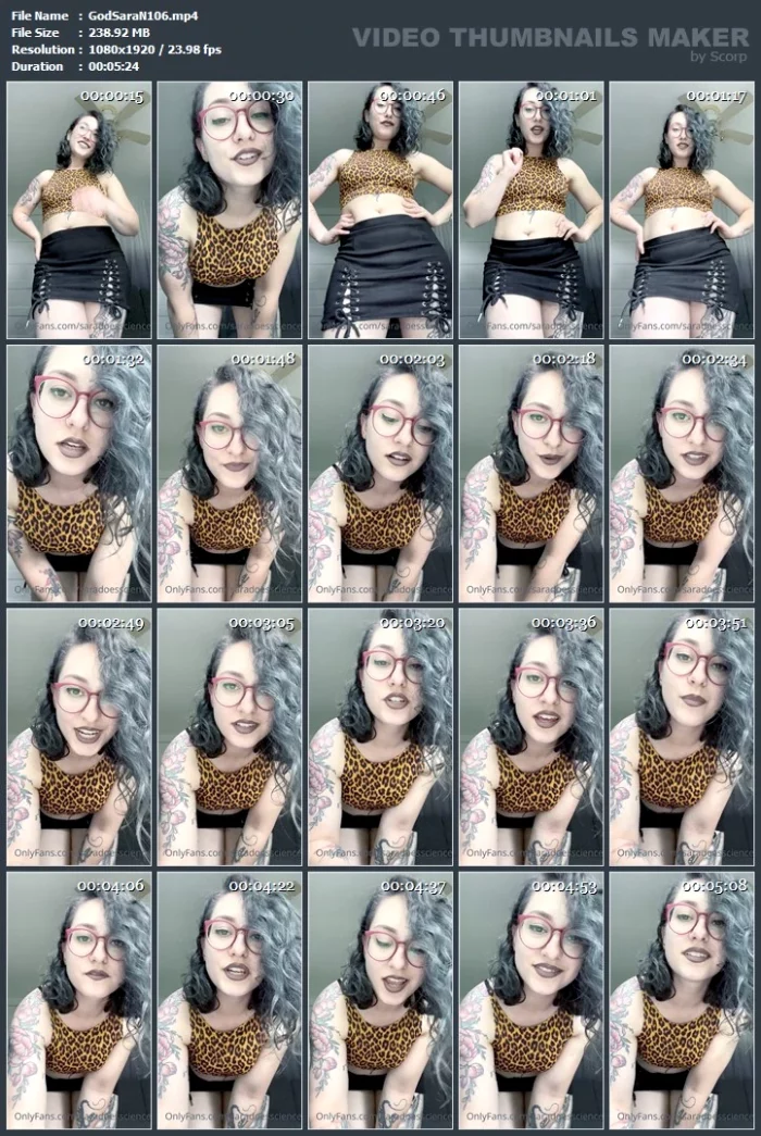 My Boyfriend Tells Me I Look Like A Domme - GODDESS SARA / SARADOESSCIENCE - MP4
