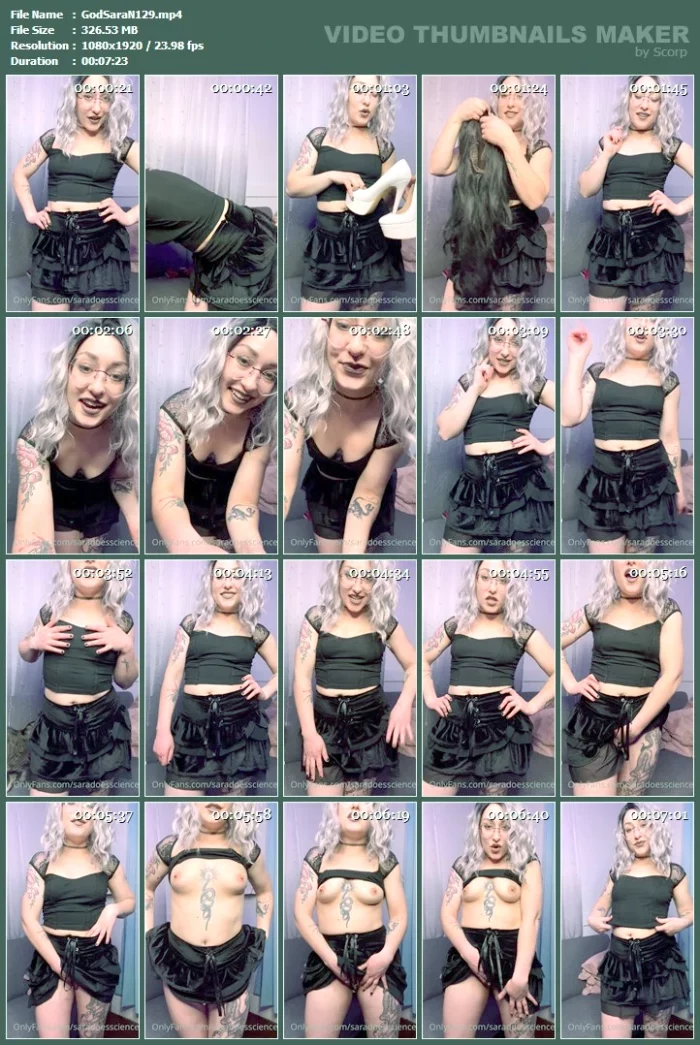 So You Want Me To Dress You Up Completely - GODDESS SARA / SARADOESSCIENCE - MP4