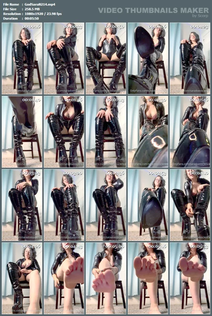 You’ve Begged So Hard To Worship My Boots, Well Then - GODDESS SARA / SARADOESSCIENCE - MP4