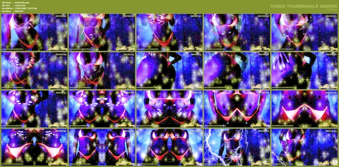 Black Light Bikini Goddess - GODDESS TIERRA - MP4