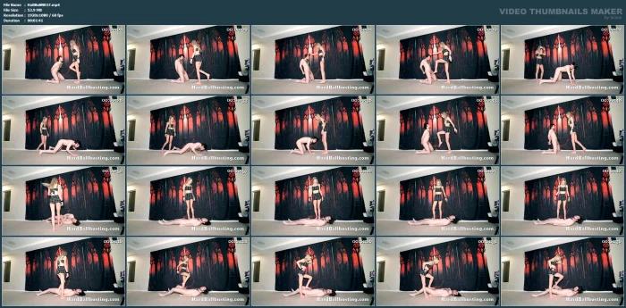 Barefoot Ball Busting - Well Placed Kicks - Goddess Scarlett - HARDBALLBUSTING - MP4
