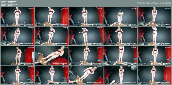 Barefoot Ball Busting Ball Board - Gum On My Shoe - Mistress Loow - HARDBALLBUSTING - MP4