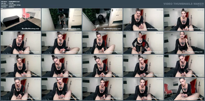 Caged And Crushed - The Price Of Tardiness, Paid In Pain - Goddess Rocky Foxx - HARDBALLBUSTING - MP4