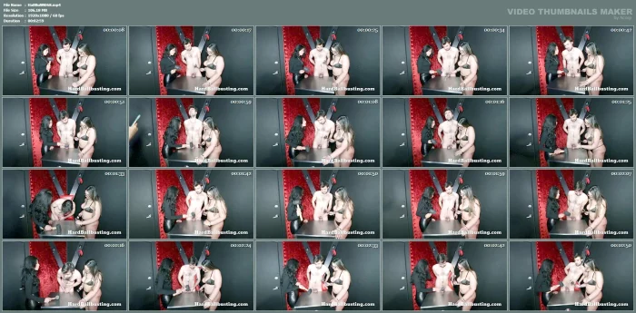 Cage Free Crown Jewels Crushed By Cruel Queens - Mistress Loow And Miss Mia - HARDBALLBUSTING - MP4
