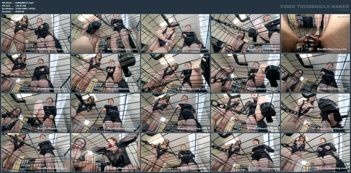 Double Domination - Bitch Boy's Cage & Chastity Confinement - Mistress Loow & Miss Audrey Spite - HARDBALLBUSTING - MP4