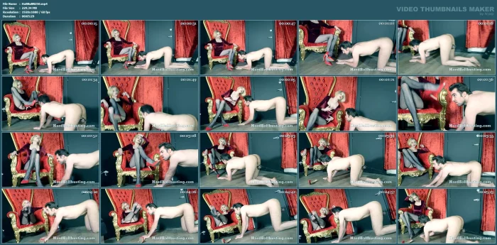 Tied By The Balls - Feet Just Out Of Reach - Goddess Kyaa Chimera - HARDBALLBUSTING - MP4