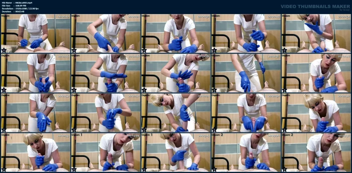 A Late Night Double Orgasm Handjob With Nitrile Gloves - HISGLOVELADY - MP4