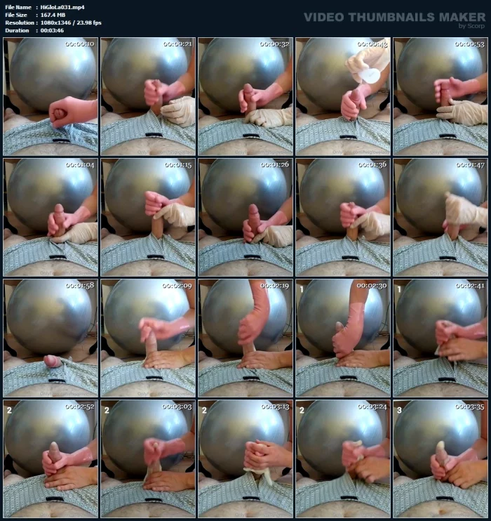 He Started To Cum Like Crazy When I Put His Cock Inside An Examination Glove - HISGLOVELADY - MP4