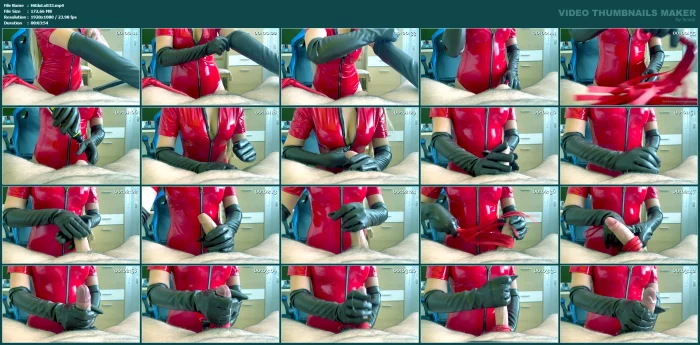 I Have Just Tried My New Gloves And Was Wondering For How Long Can His Cock Endure Being Milking In These - HISGLOVELADY - MP4