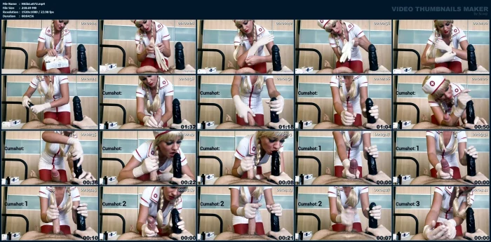 Nurse Handles Multiple Cocks With Her Tight Examination Gloves - HISGLOVELADY - MP4