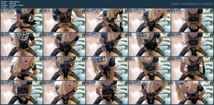 Jerking Off His Penis With My Black Lubed Latex Gloves Until Cum... But I Want More! - HISGLOVELADY - MP4
