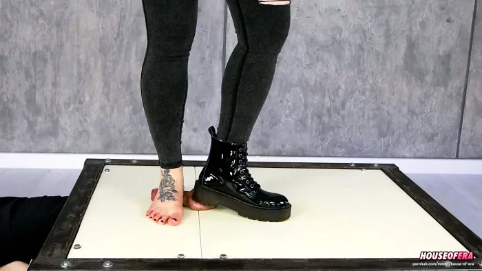 Cockbox Boot Domination - Stomping Ballbusting Footjob - HOUSE OF ERA - MP4