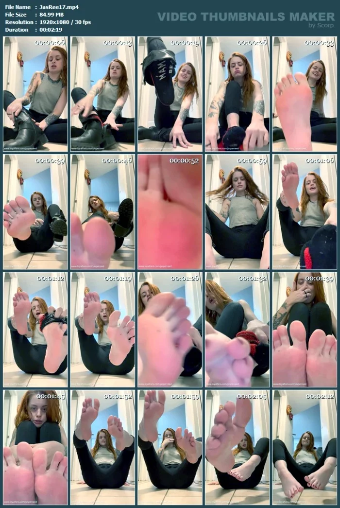 Exposing My Extremely Red & Sweaty Soles - JASPER REED - MP4