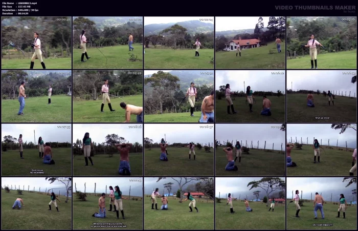 Diosa & Krystall - Outdoor Lunge Whipping Fun - LATIN BEAUTIES IN HIGH HEELS - MP4