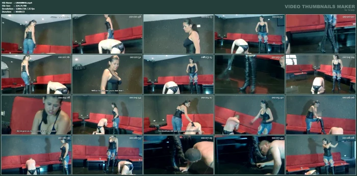 Kalinda - Full Force Whipping In Torn Jeans - LATIN BEAUTIES IN HIGH HEELS - MP4